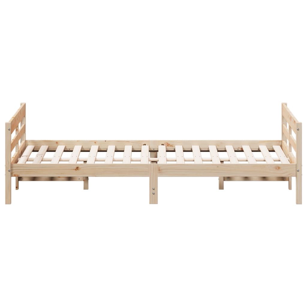 vidaXL Bed Frame without Mattress 120x200 cm Solid Wood Pine