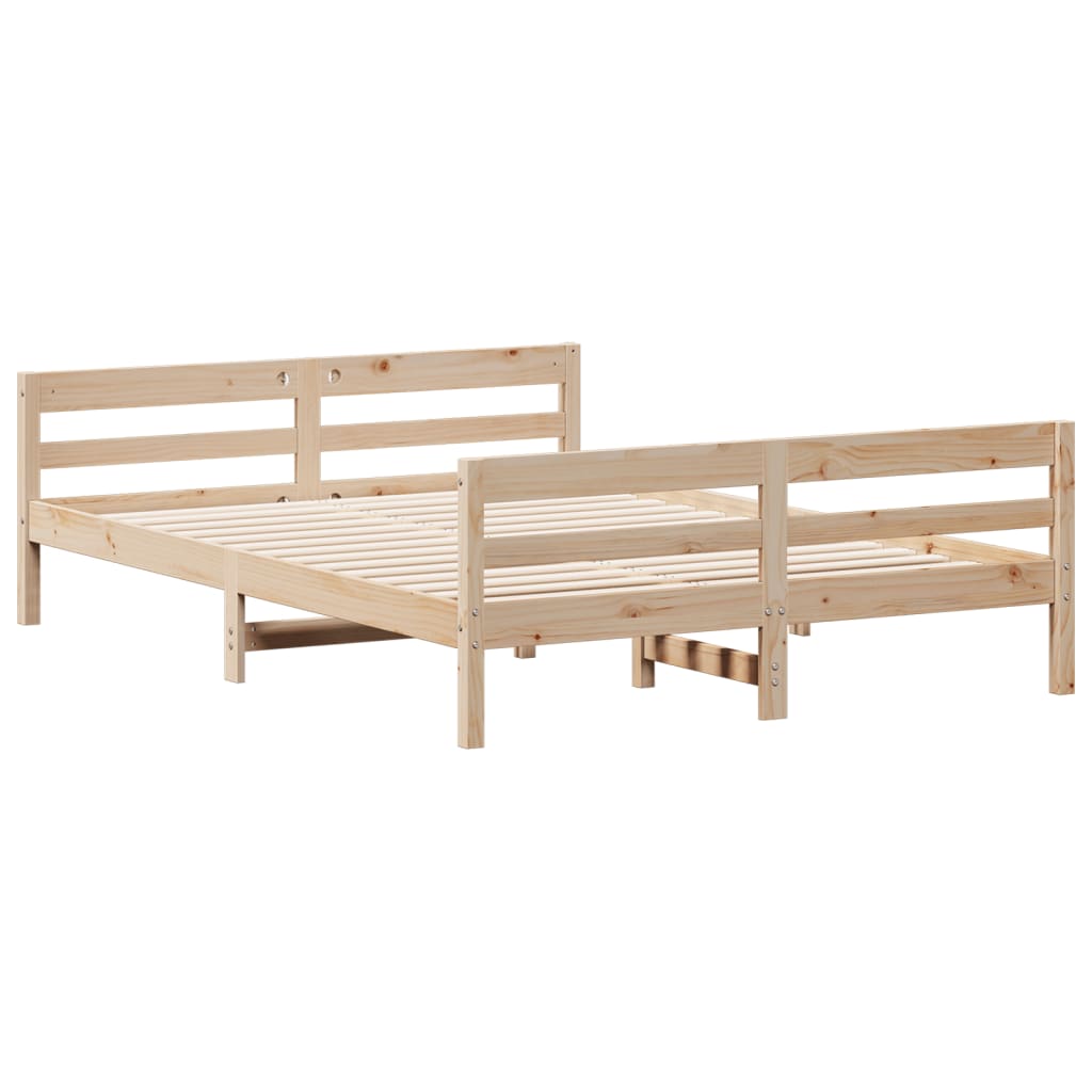 vidaXL Bed Frame without Mattress 120x200 cm Solid Wood Pine