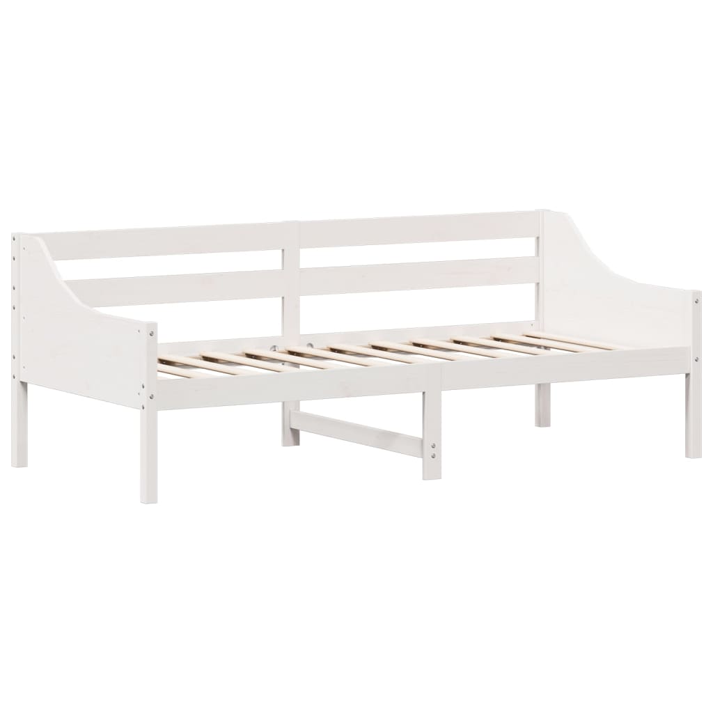 Day Bed without Mattress White 80x200 cm Solid Wood Pine