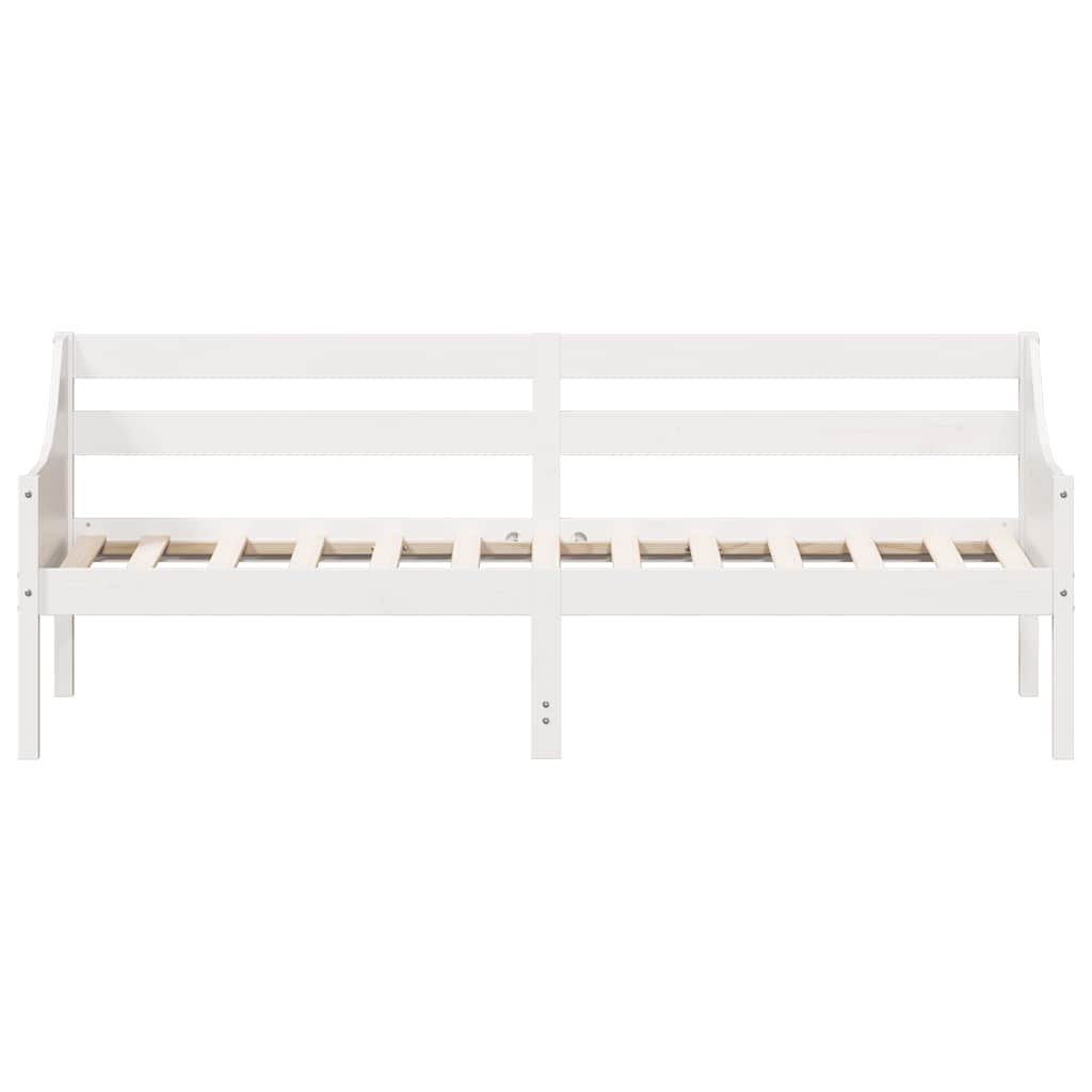 Day Bed without Mattress White 90x200 cm Solid Wood Pine