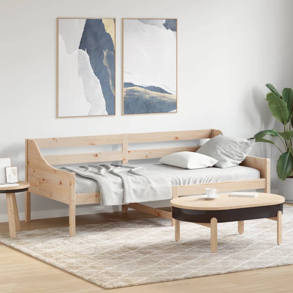 vidaXL Day Bed without Mattress 100x200 cm Solid Wood Pine