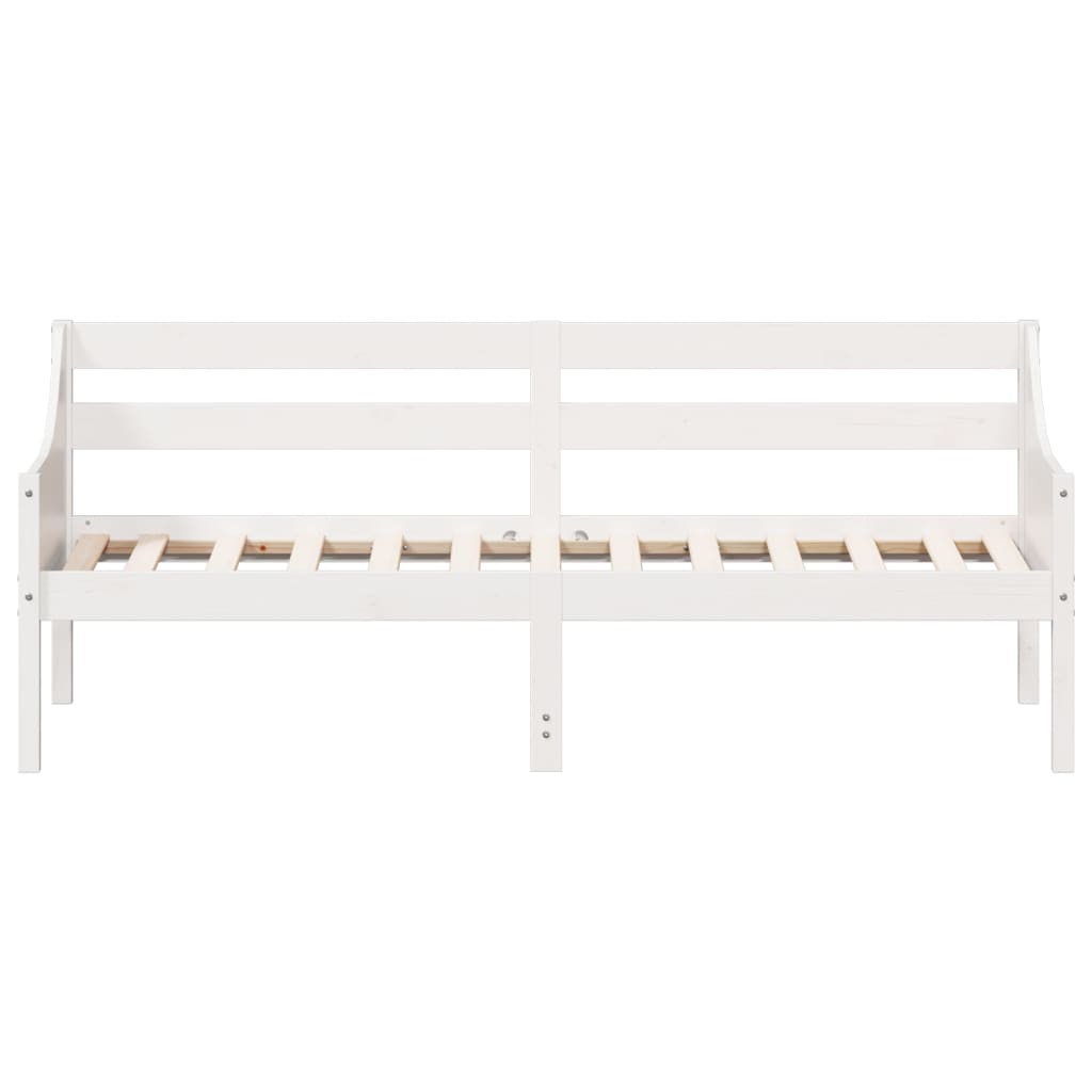 vidaXL Day Bed without Mattress White 90x190 cm Single Solid Wood Pine