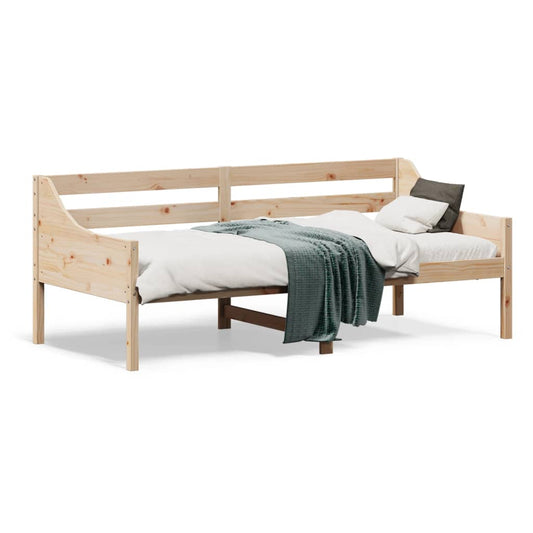 vidaXL Day Bed without Mattress 75x190 cm Small Single Solid Wood Pine