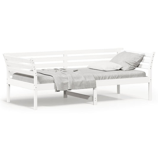 vidaXL Day Bed without Mattress White 80x200 cm Solid Wood Pine