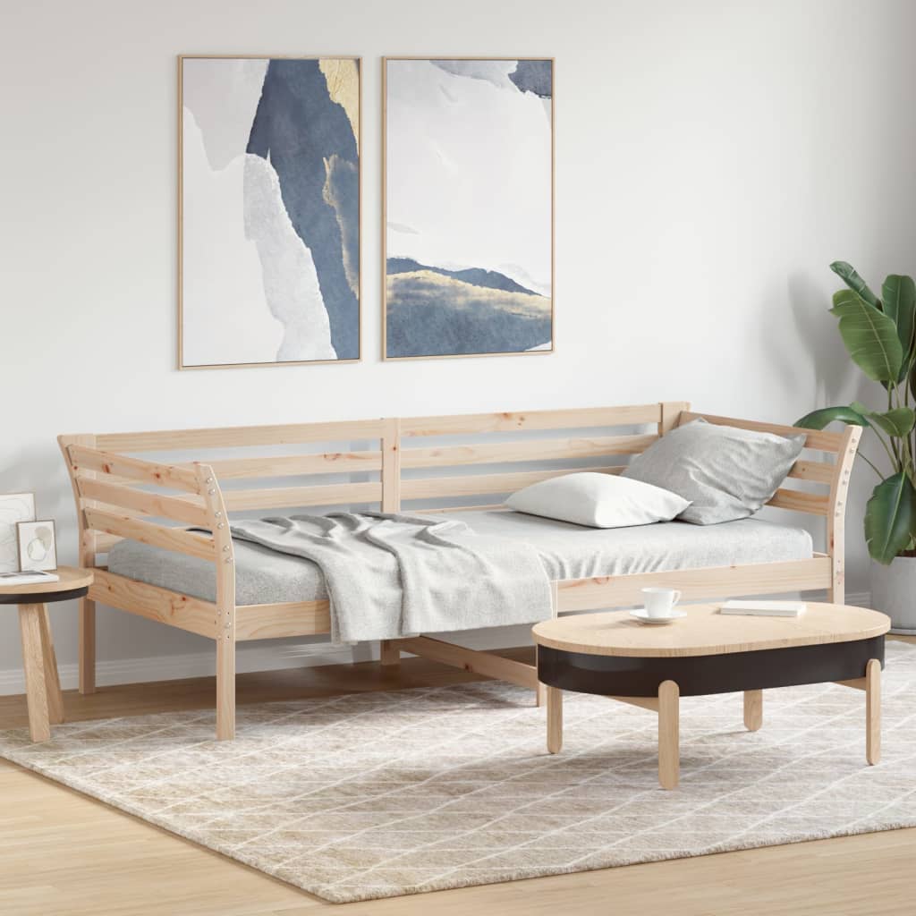 vidaXL Day Bed without Mattress 100x200 cm Solid Wood Pine