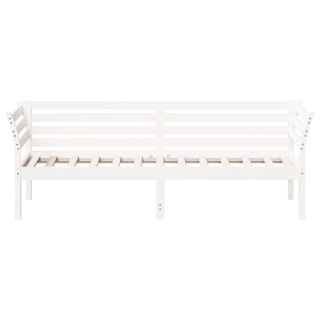 vidaXL Day Bed without Mattress White 100x200 cm Solid Wood Pine