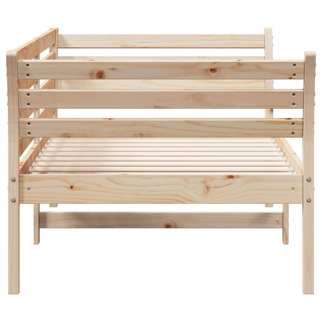 vidaXL Day Bed without Mattress 75x190 cm Small Single Solid Wood Pine