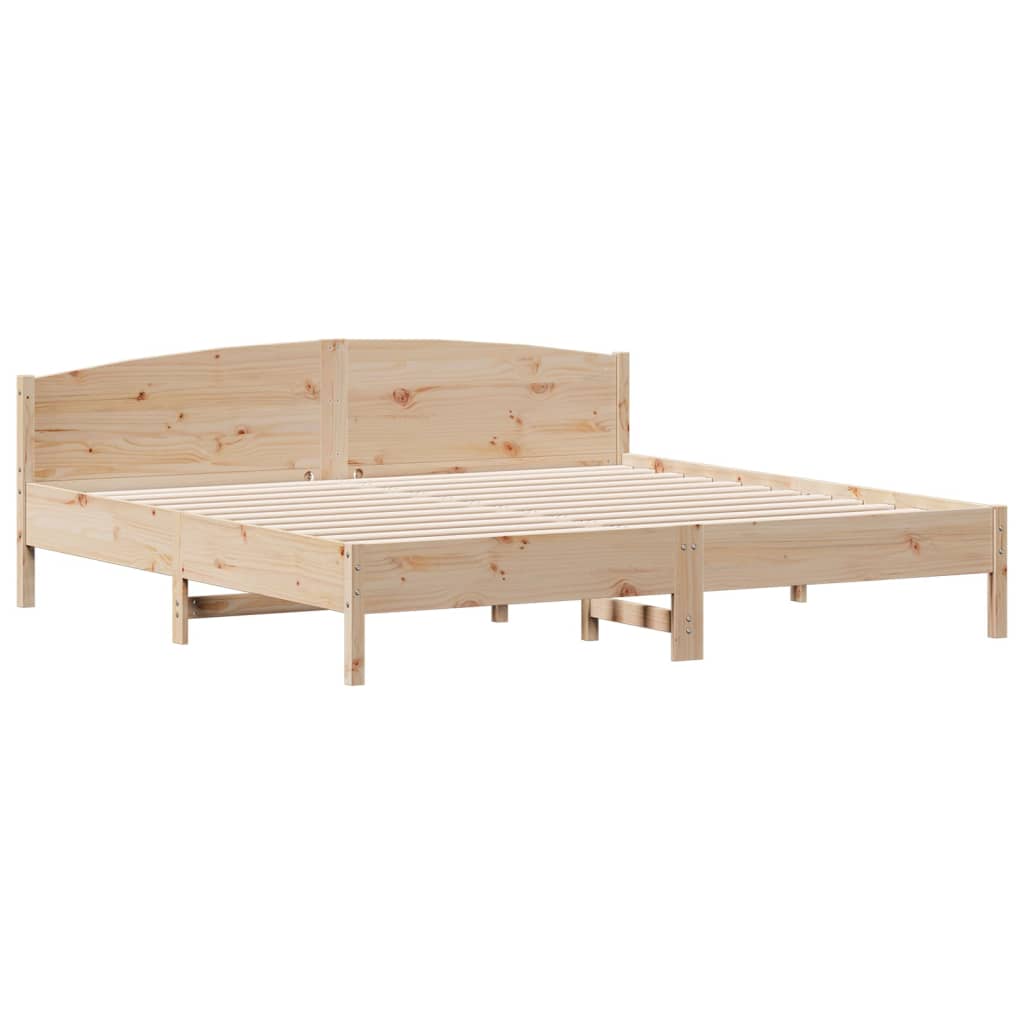 vidaXL Bed Frame without Mattress 200x200 cm Solid Wood Pine