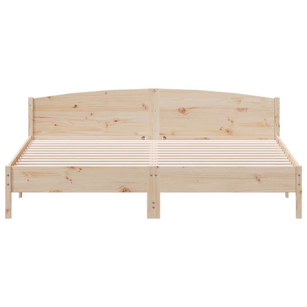 vidaXL Bed Frame without Mattress 200x200 cm Solid Wood Pine