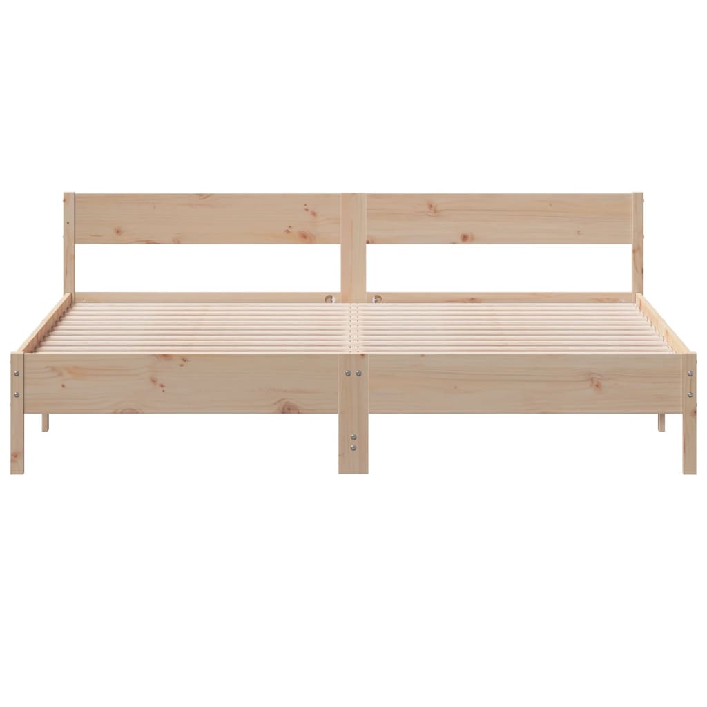 vidaXL Bed Frame without Mattress 180x200 cm Super King Solid Wood Pine