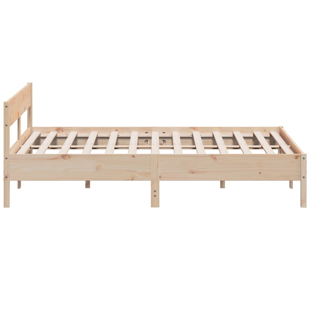 vidaXL Bed Frame without Mattress 180x200 cm Super King Solid Wood Pine