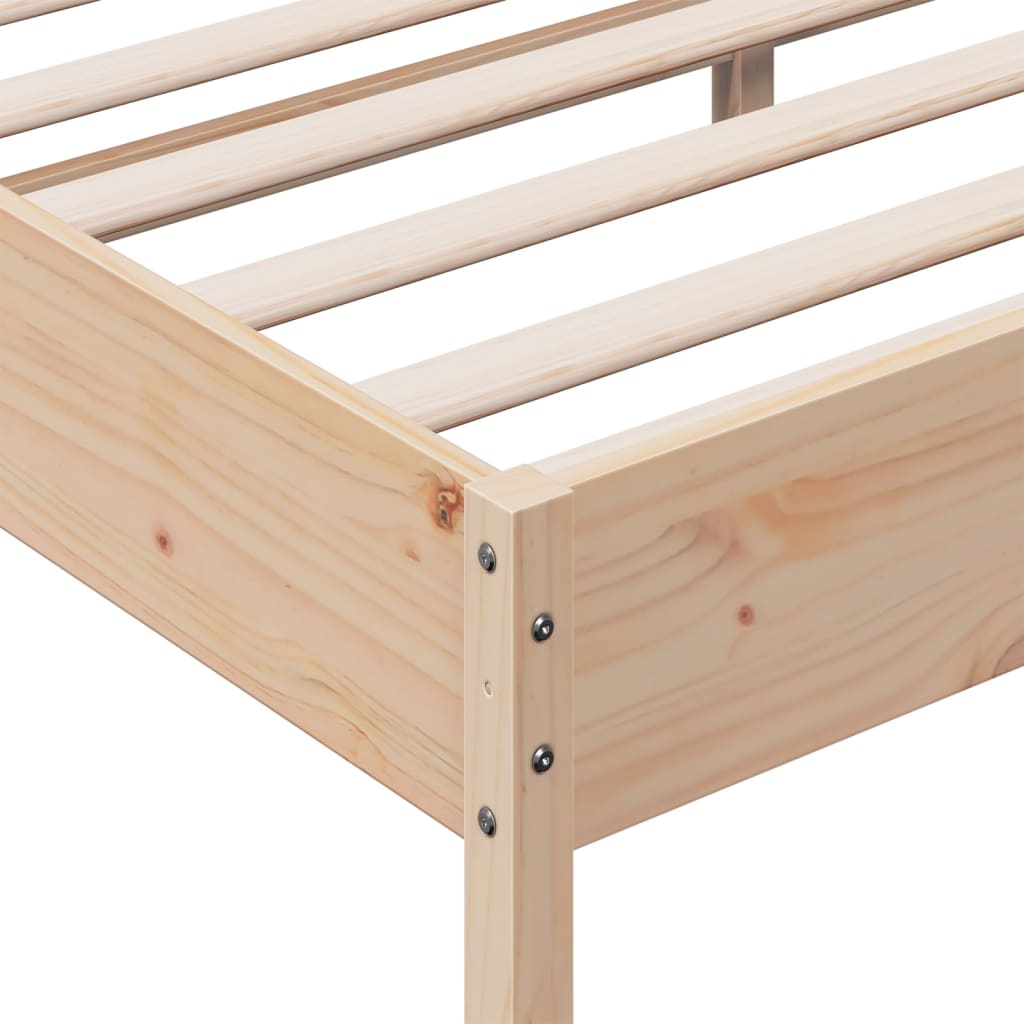 vidaXL Bed Frame without Mattress 180x200 cm Super King Solid Wood Pine