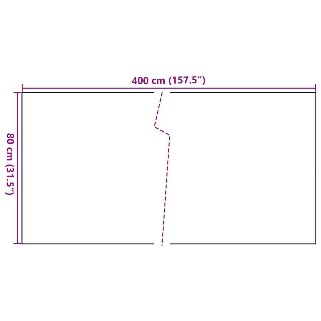 vidaXL Balcony Screen Anthracite 400x80 cm Poly Rattan