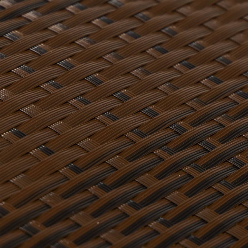 Balcony Screen Brown and Black 400x100 cm Poly Rattan