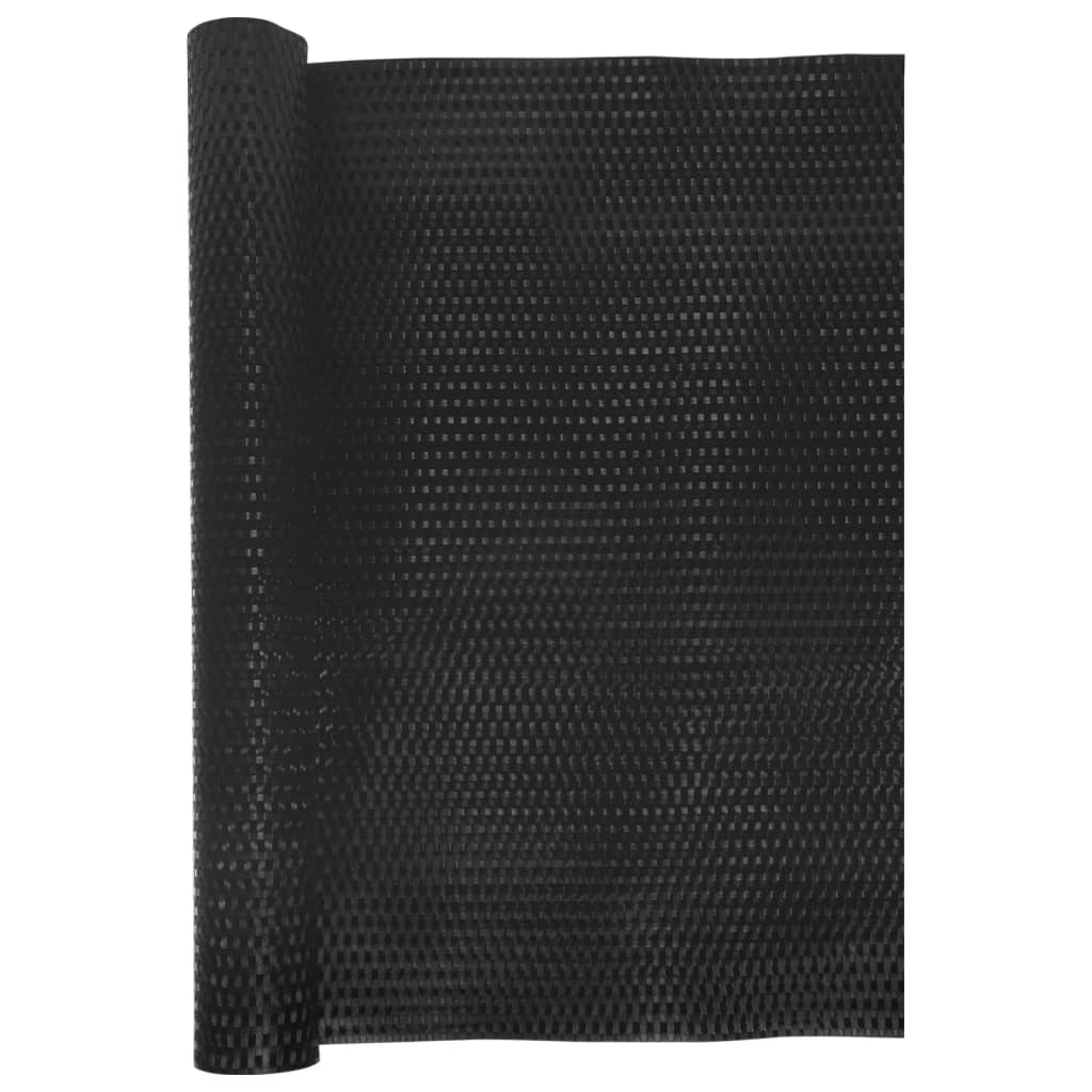 vidaXL Balcony Screen Black 300x80 cm Poly Rattan