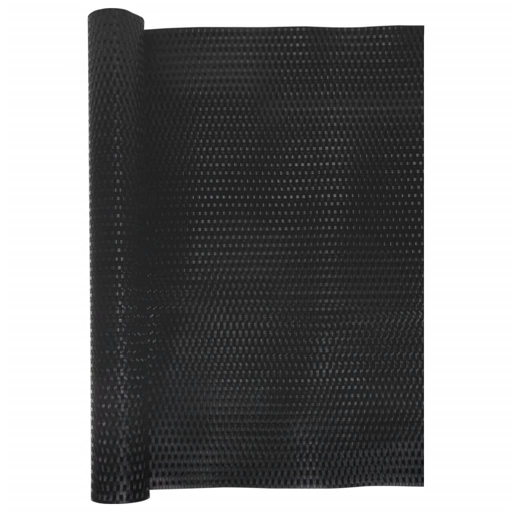 vidaXL Balcony Screen Black 400x90 cm Poly Rattan