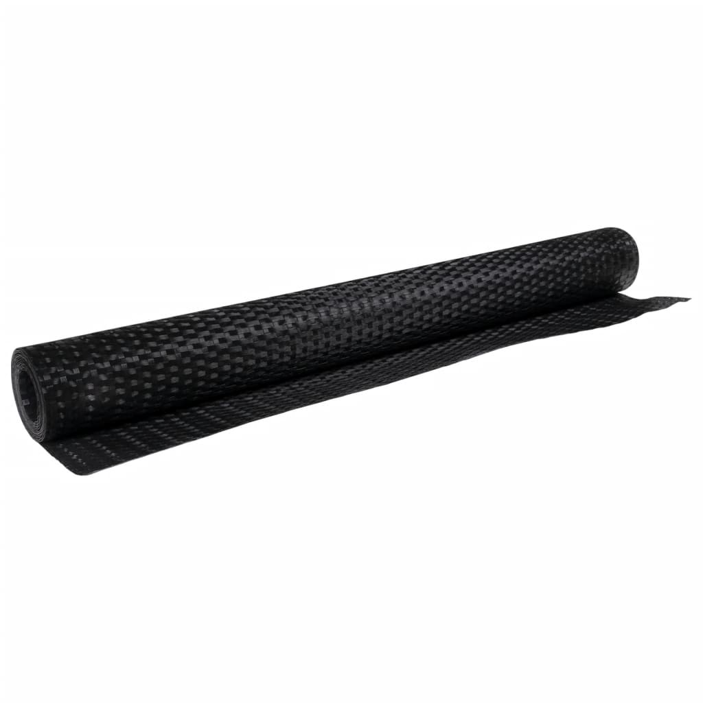 Balcony Screen Black 400x90 cm Poly Rattan