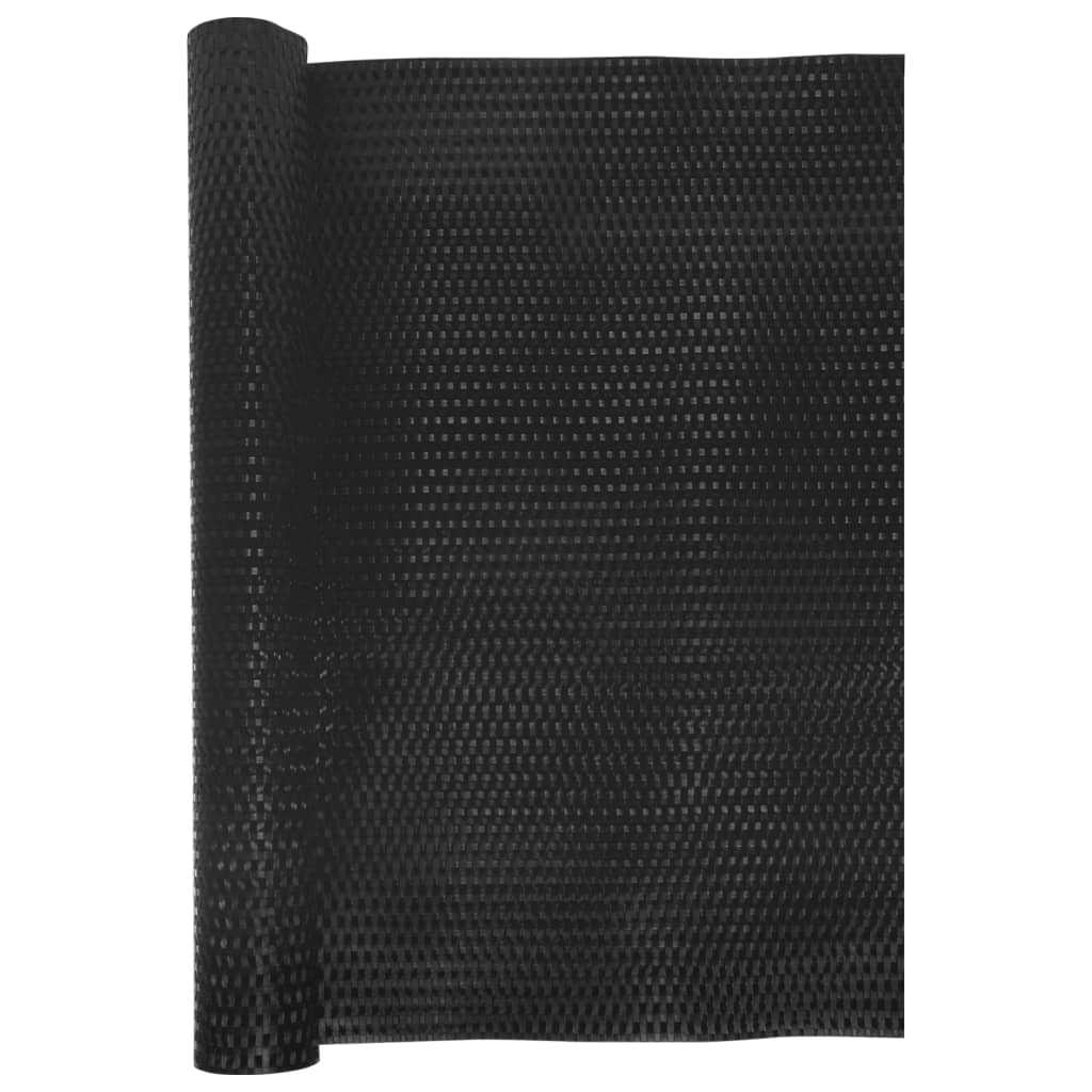 vidaXL Balcony Screen Black 500x80 cm Poly Rattan