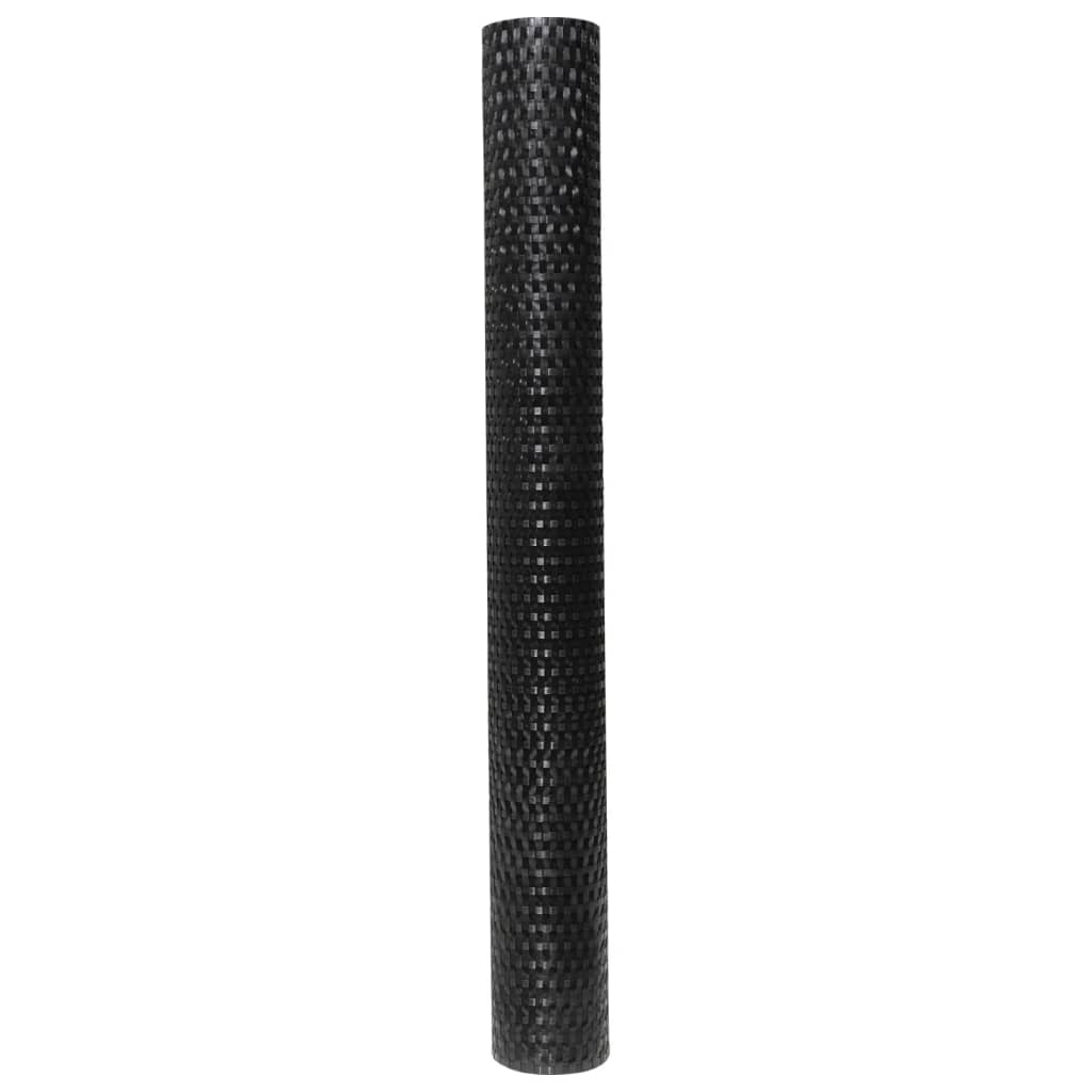 Balcony Screen Black 500x90 cm Poly Rattan