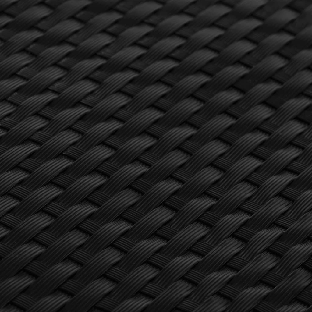 Balcony Screen Black 600x90 cm Poly Rattan