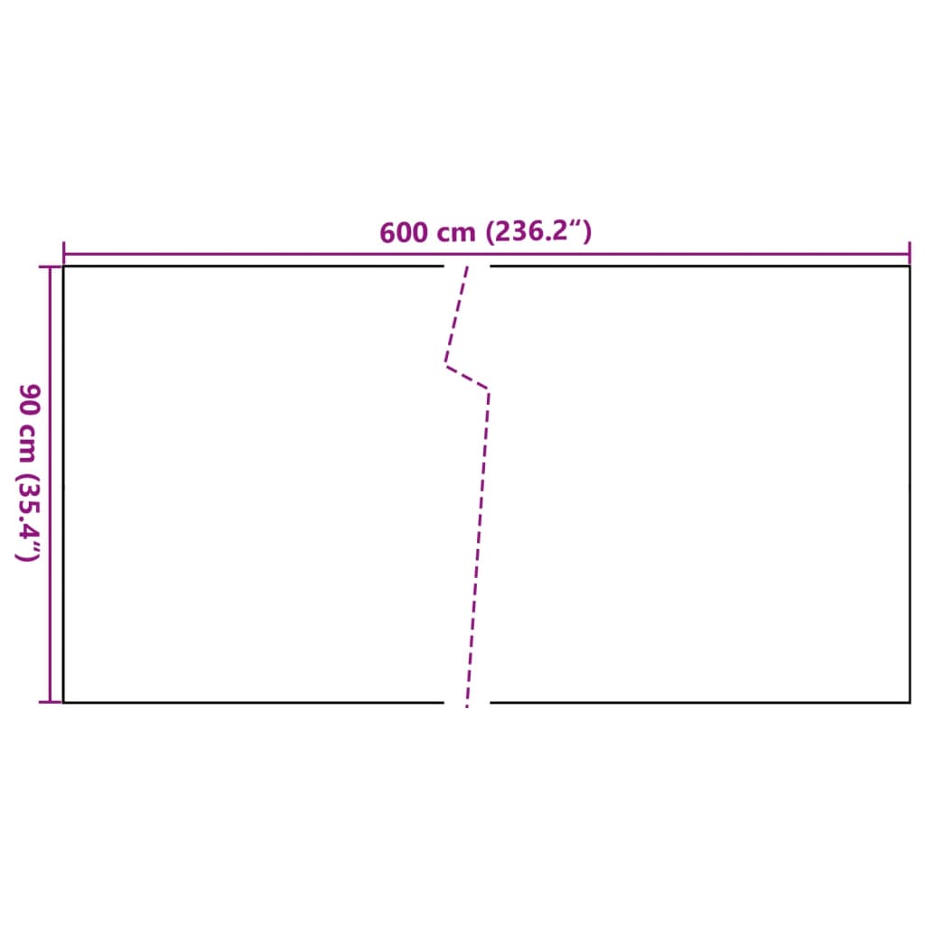 Balcony Screen Black 600x90 cm Poly Rattan