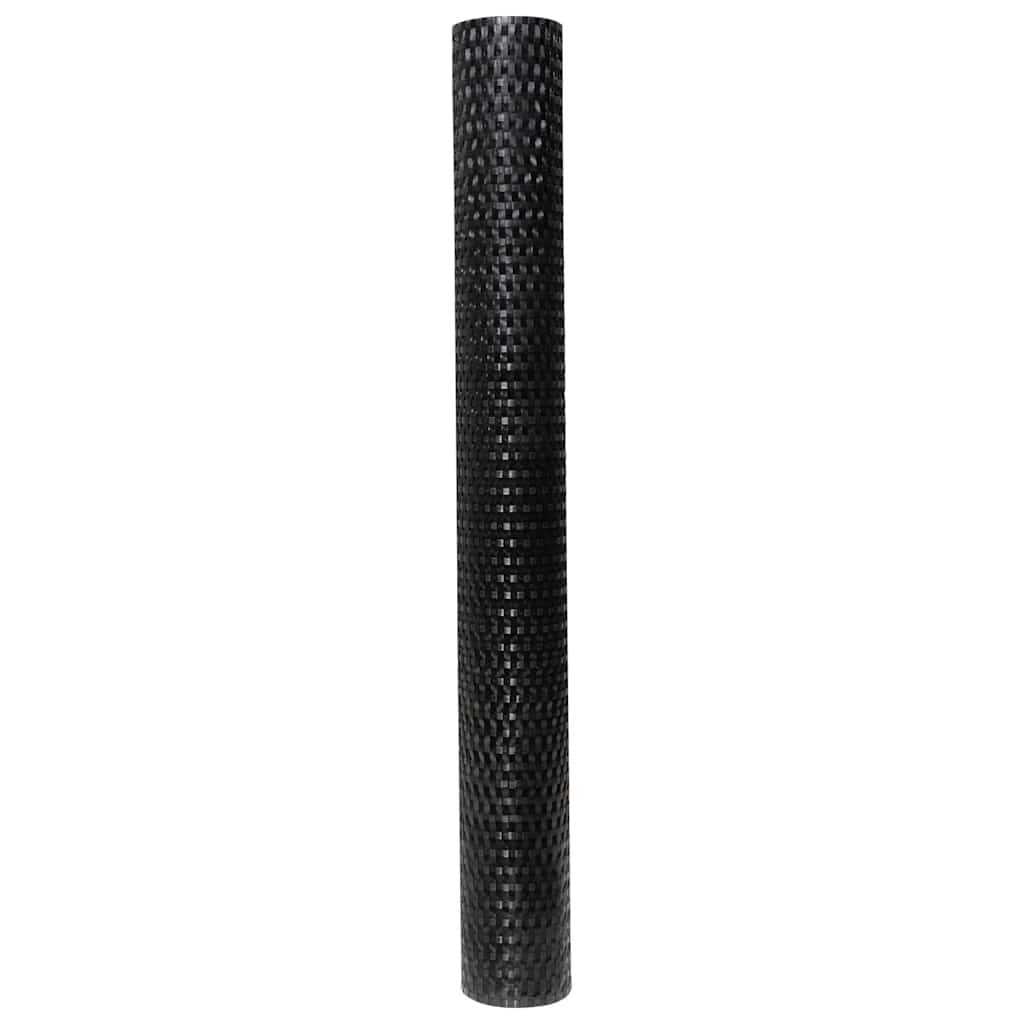 Balcony Screen Black 1000x100 cm Poly Rattan