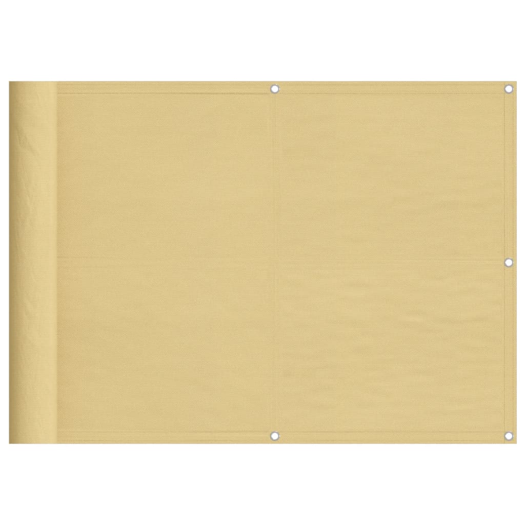 Balcony Screen Sand 75x800 cm 100% Polyester Oxford
