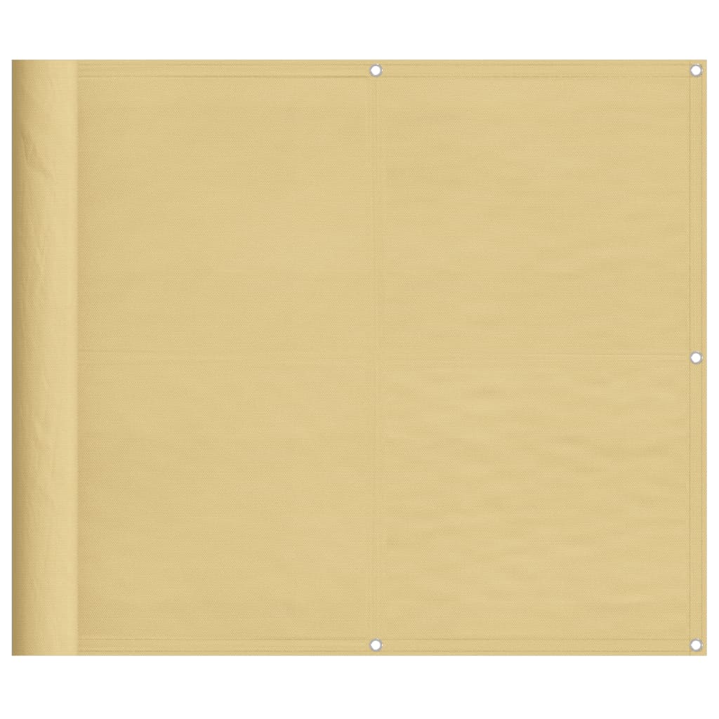 Balcony Screen Sand 90x500 cm 100% Polyester Oxford