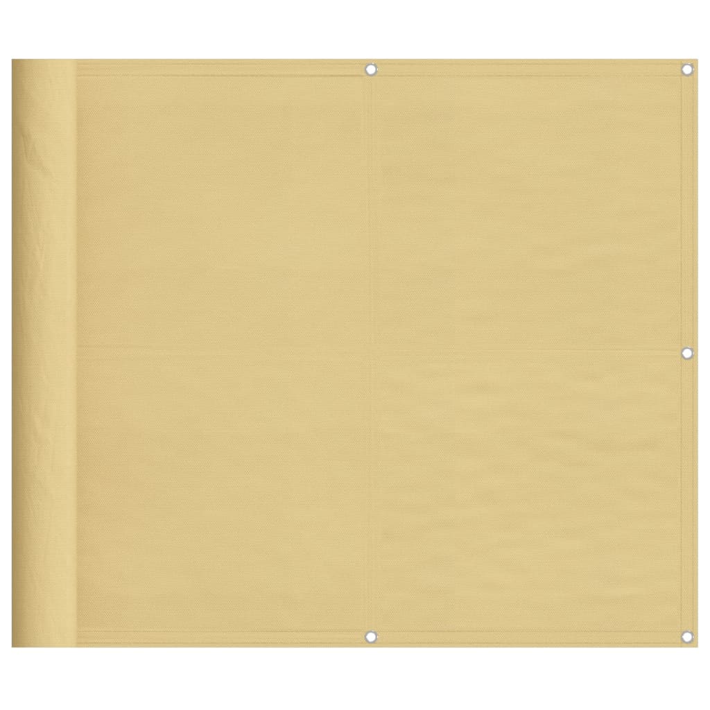 Balcony Screen Sand 90x800 cm 100% Polyester Oxford