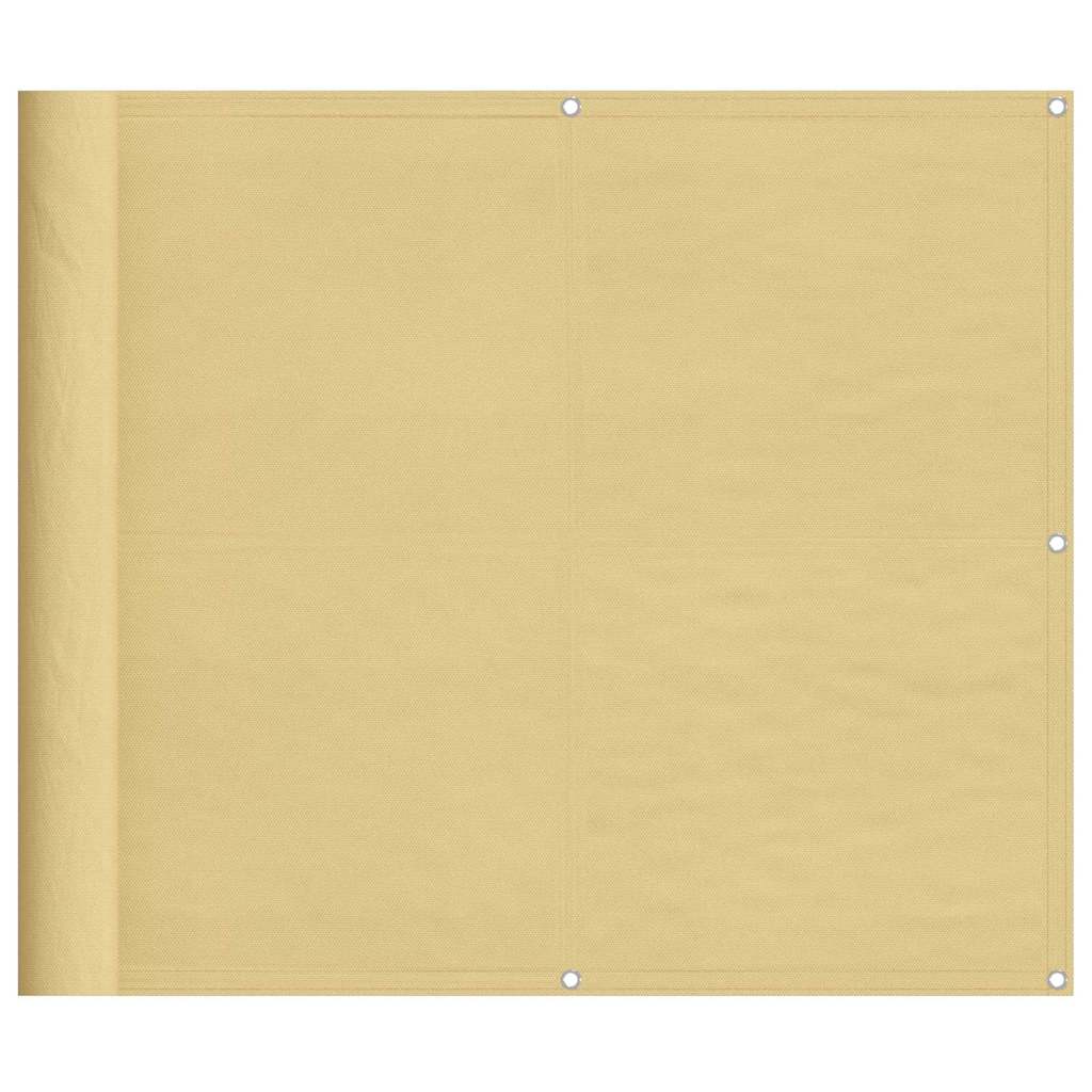 Balcony Screen Sand 90x800 cm 100% Polyester Oxford