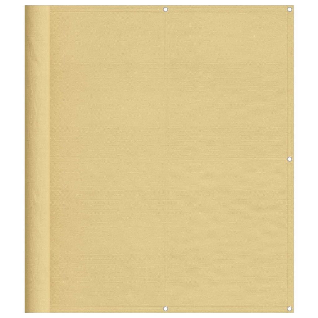 Balcony Screen Sand 120x700 cm 100% Polyester Oxford