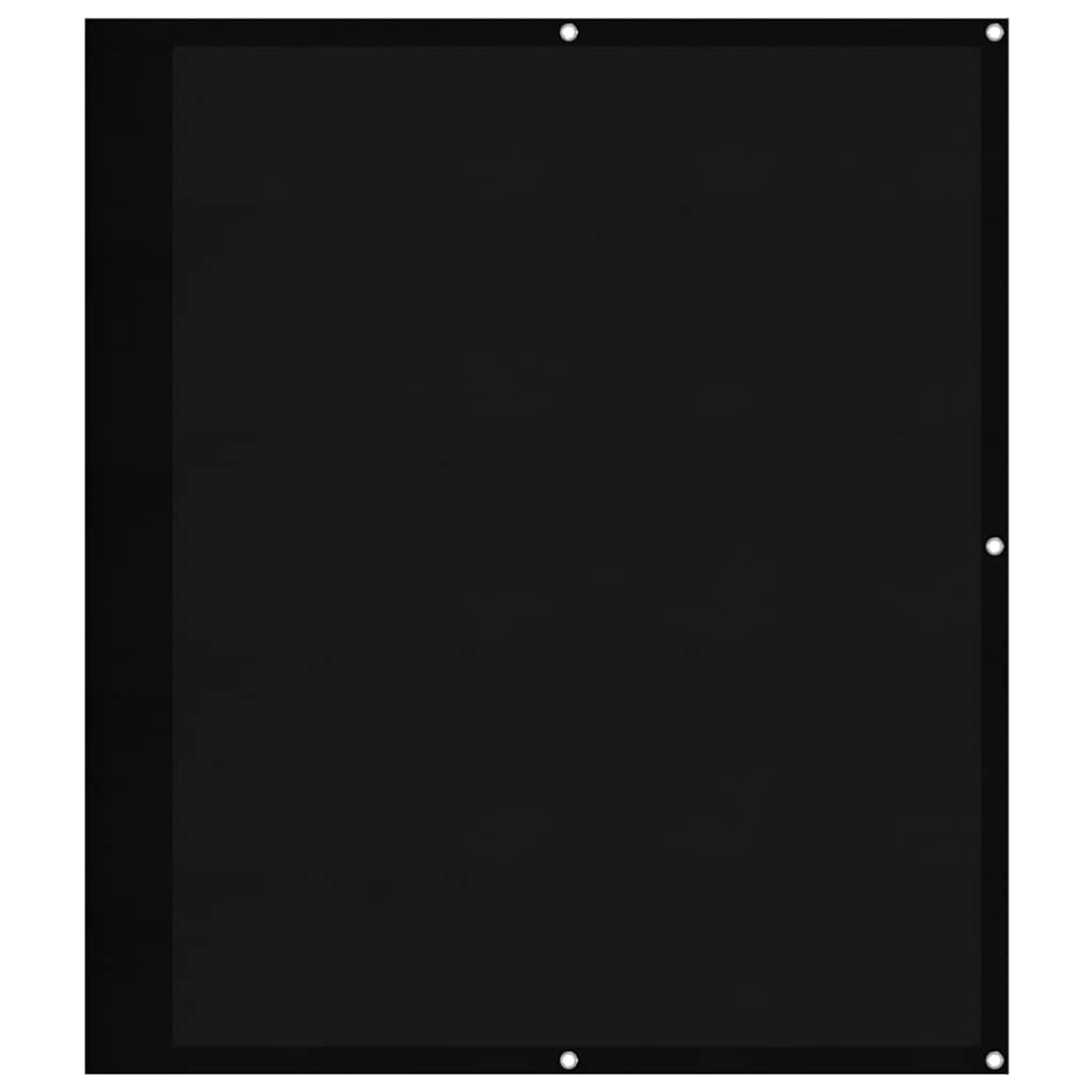 Balcony Screen Black 120x1000 cm 100% Polyester Oxford