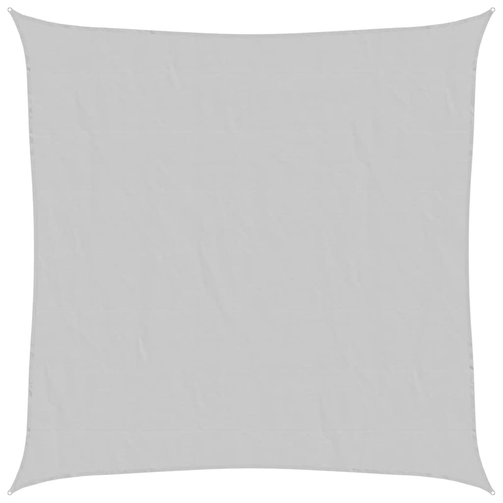 Sun Shade Sail Light Grey 5x5 m 100% Polyester Oxford
