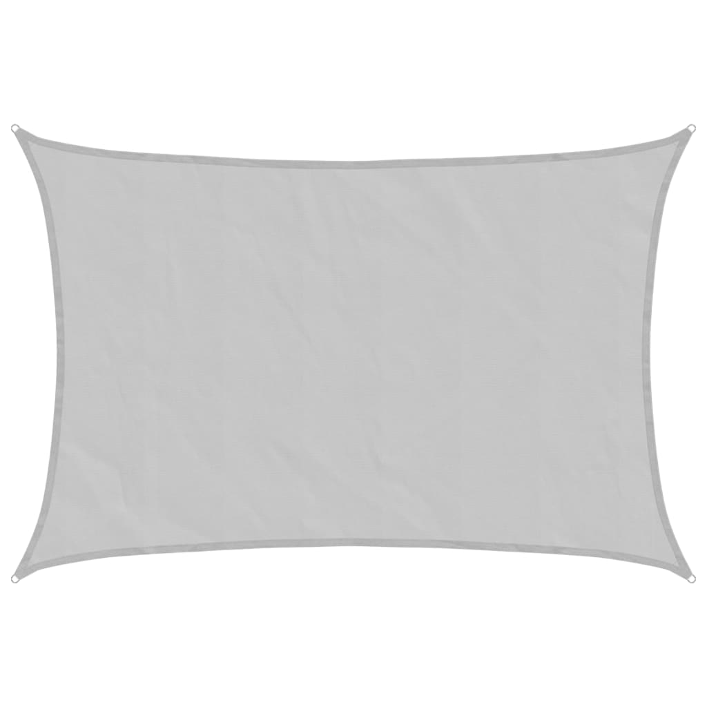 Sun Shade Sail Light Grey 3x2 m 100% Polyester Oxford
