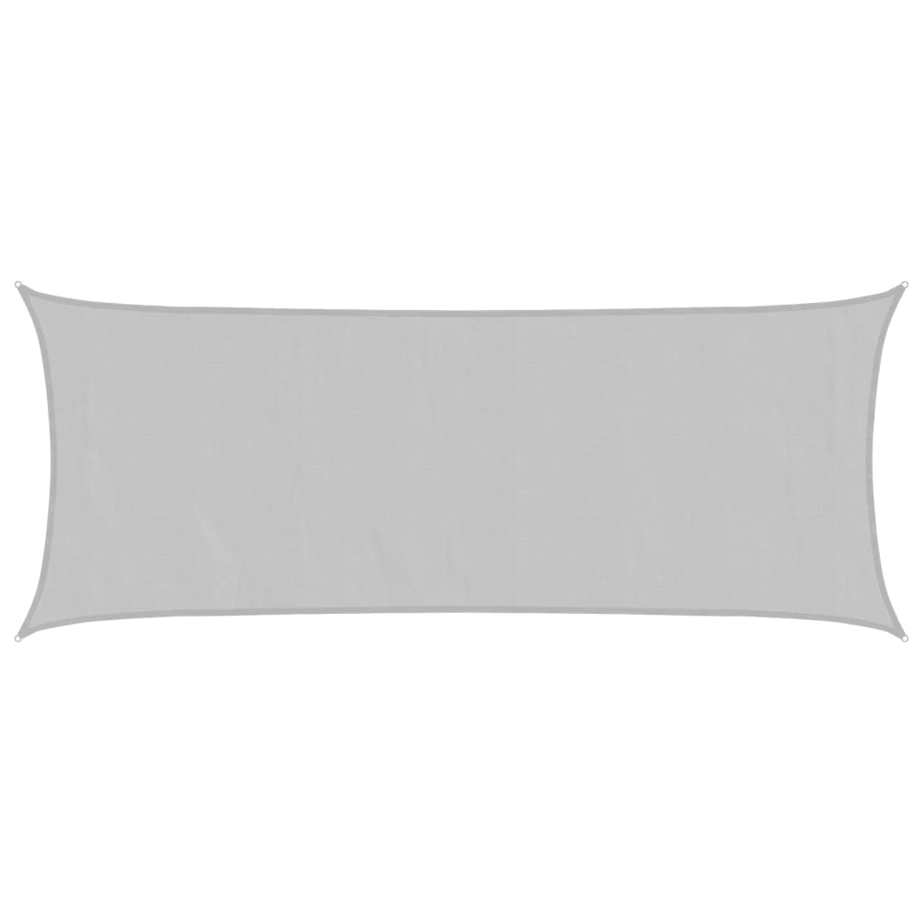 Sun Shade Sail Light Grey 5x2 m 100% Polyester Oxford