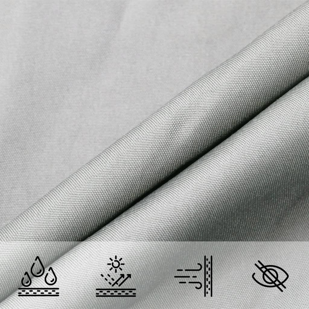 Sun Shade Sail Light Grey 5x2.5 m 100% Polyester Oxford