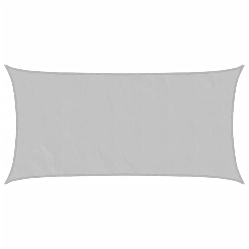 Sun Shade Sail Light Grey 6x3 m 100% Polyester Oxford