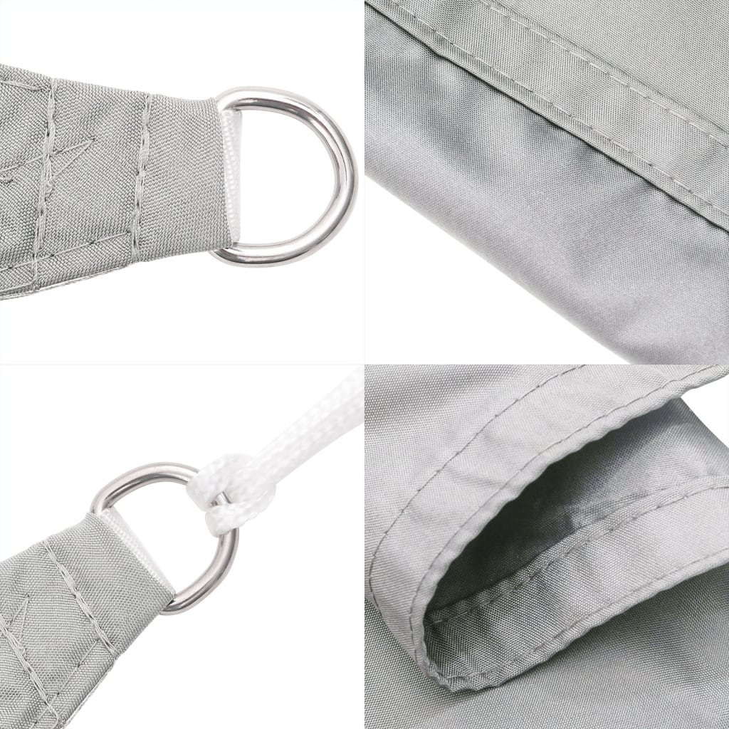 Sun Shade Sail Light Grey 6x3 m 100% Polyester Oxford
