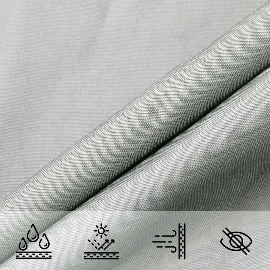 Sun Shade Sail Light Grey 6x3 m 100% Polyester Oxford