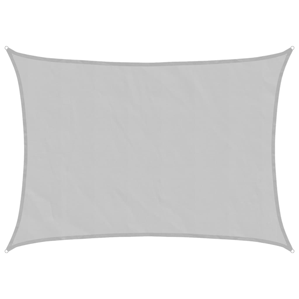 Sun Shade Sail Light Grey 7x5 m 100% Polyester Oxford