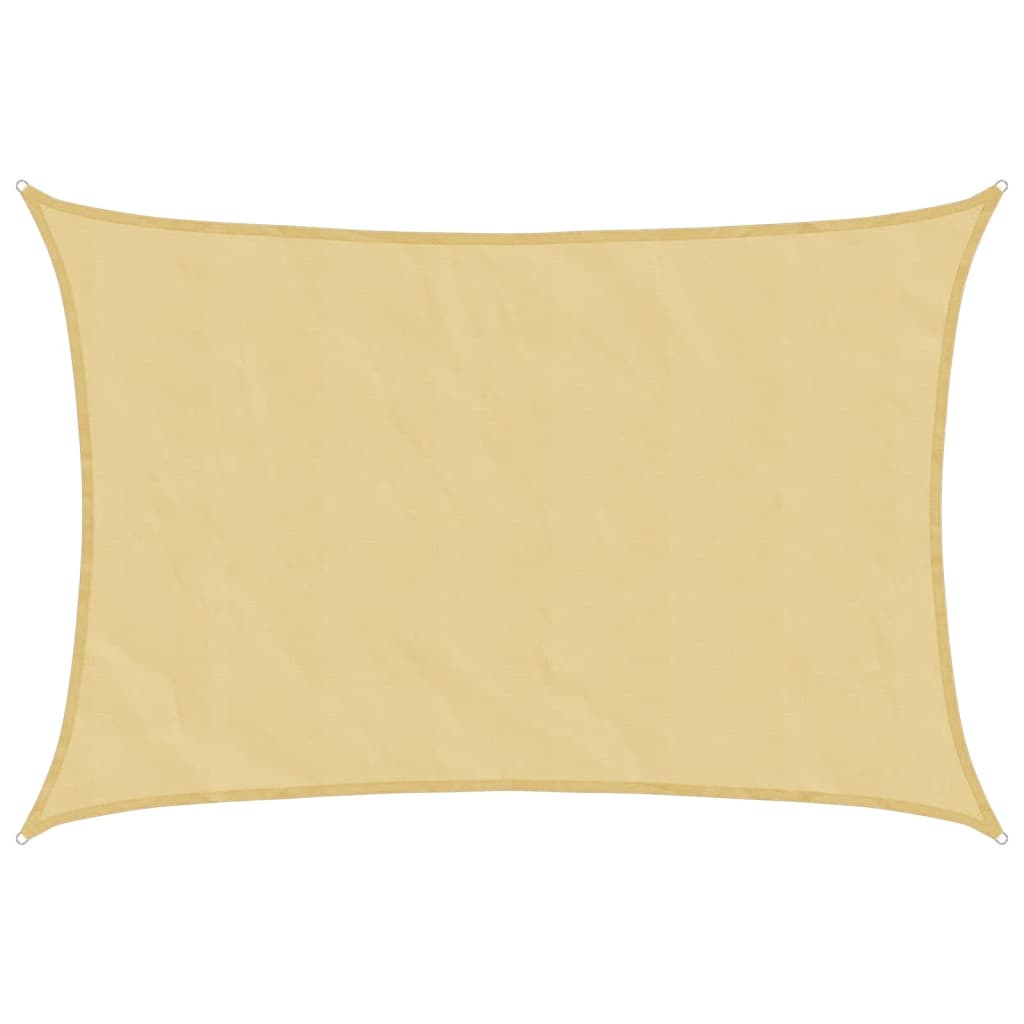 Sun Shade Sail Sand 2.5x3.5 m 100% Polyester Oxford