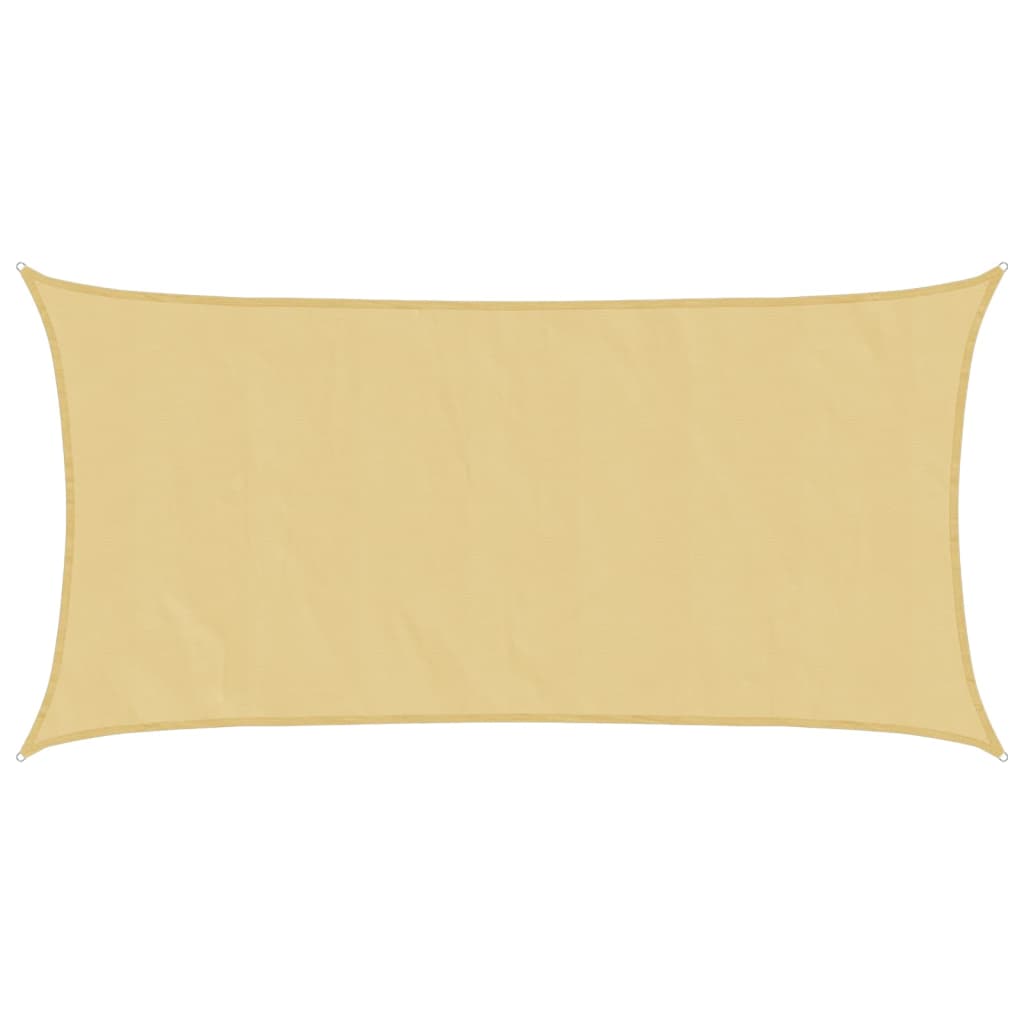 Sun Shade Sail Sand 6x3 m 100% Polyester Oxford