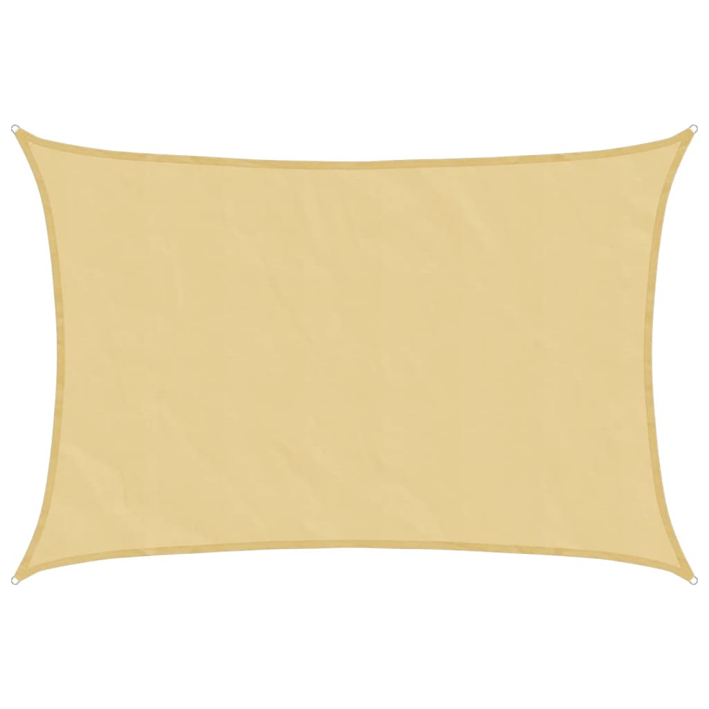 Sun Shade Sail Sand 3.5x4.5 m 100% Polyester Oxford