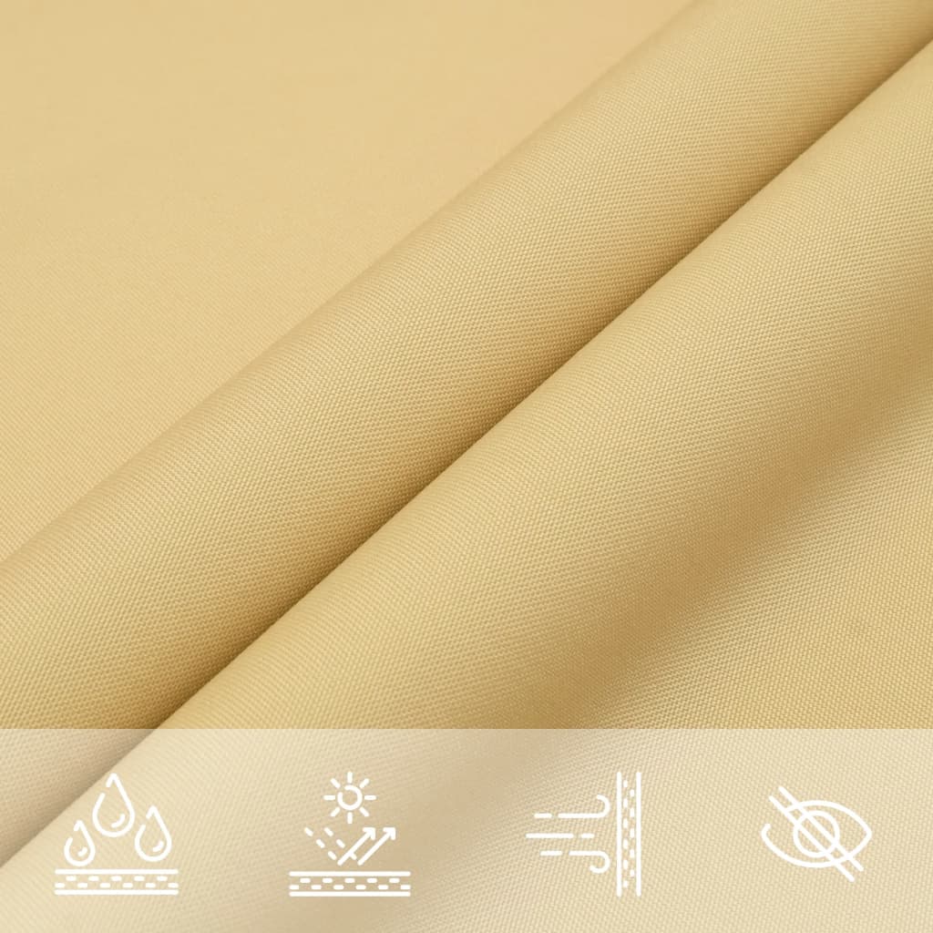 Sun Shade Sail Sand 2x2x2 m 100% Polyester Oxford
