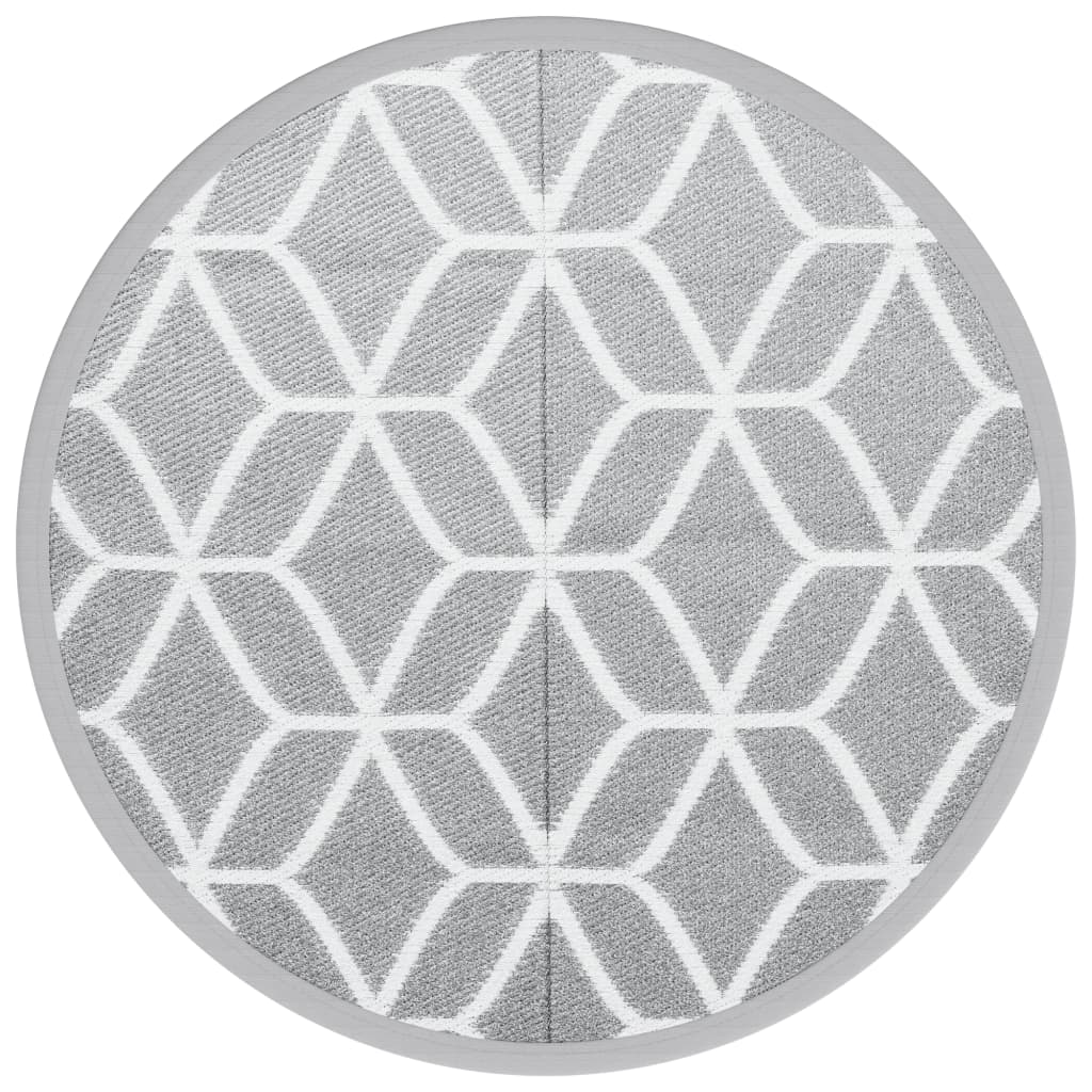 Outdoor Carpet ARAKIL Grey Ø120 cm PP