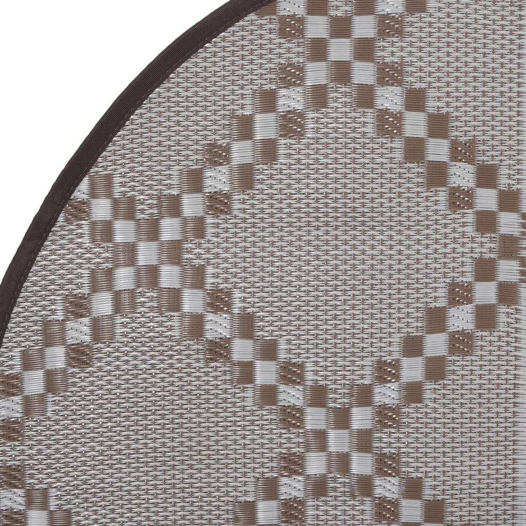 Outdoor Carpet ARAKIL Brown Ø160 cm PP