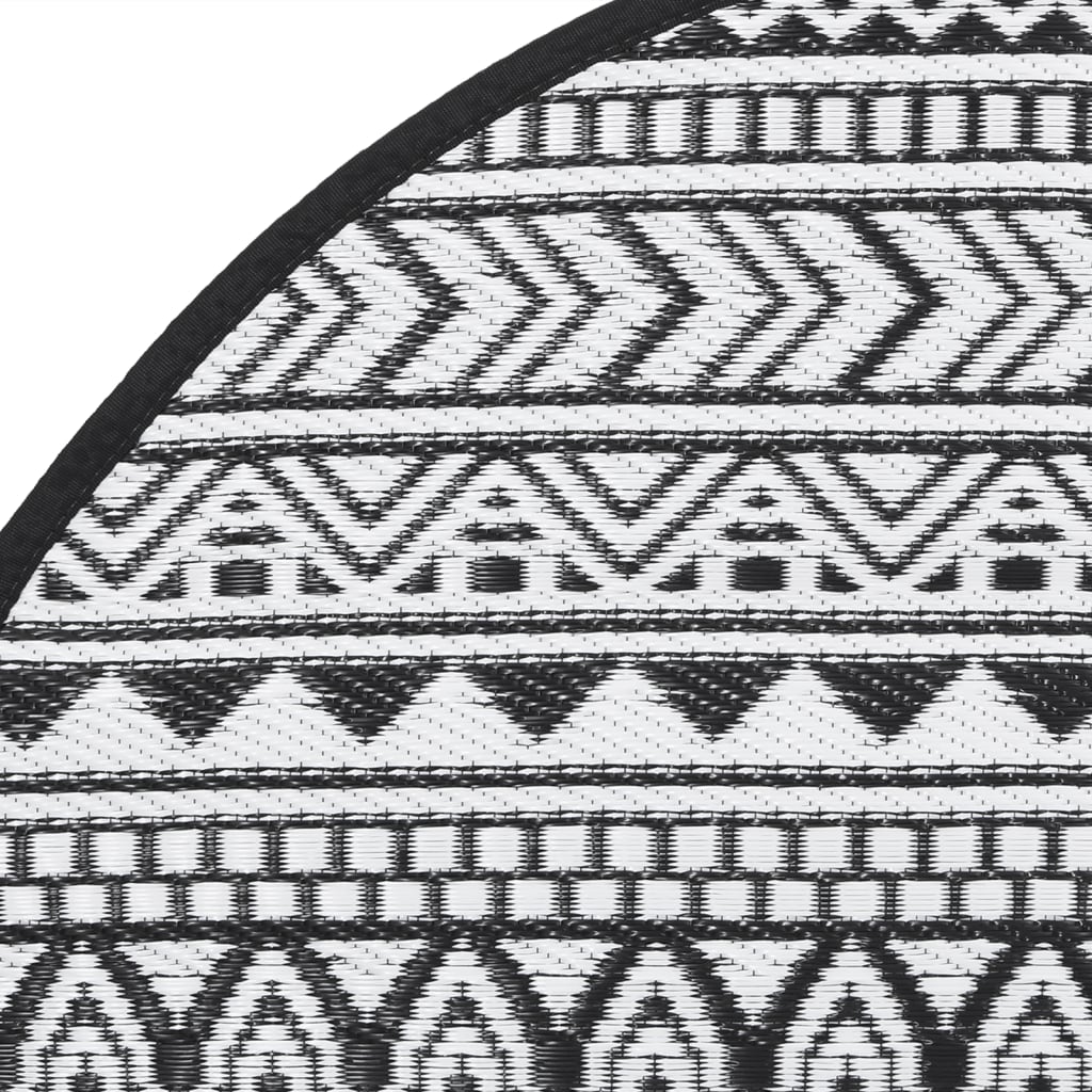 Outdoor Carpet ARAKIL Black Ø160 cm PP