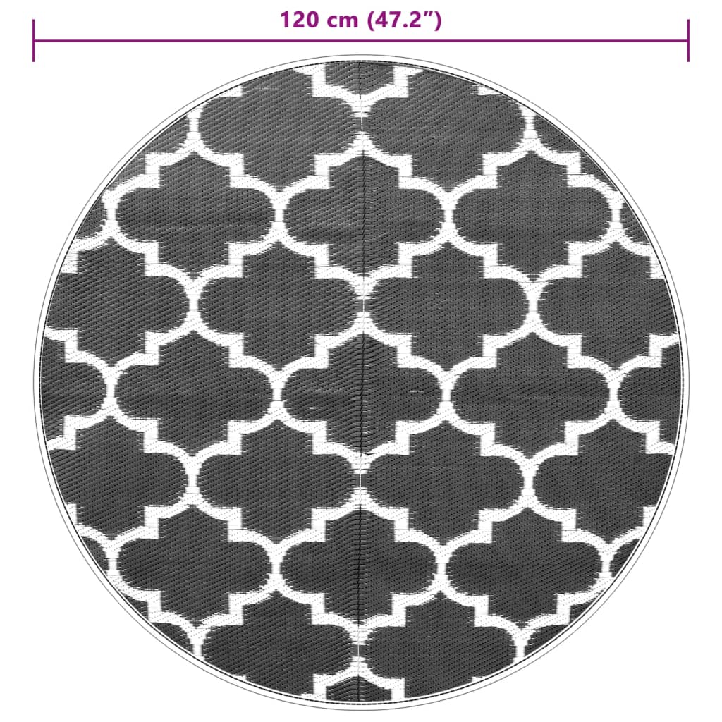 Outdoor Carpet ARAKIL Blue Ø120 cm PP