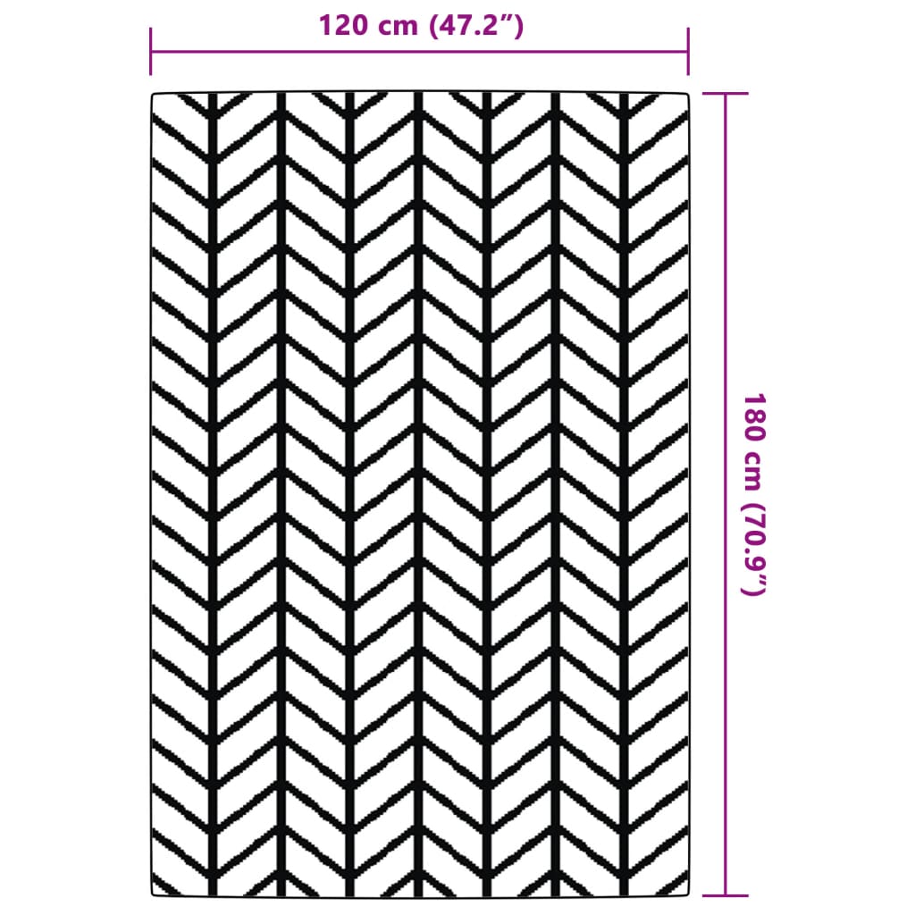 Outdoor Carpet ARAKIL Grey 120x180 cm PP