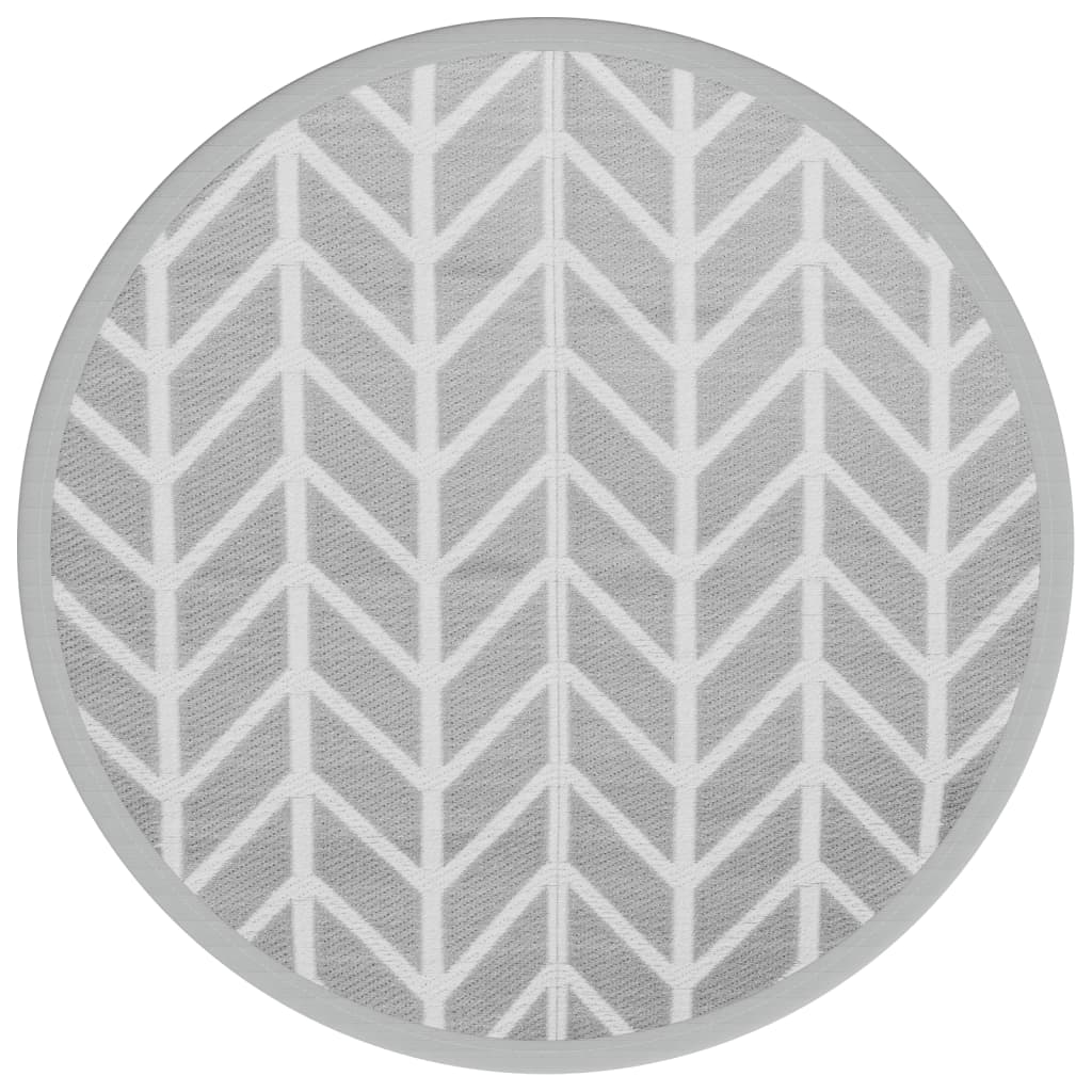 Outdoor Carpet ARAKIL Grey Ø120 cm PP